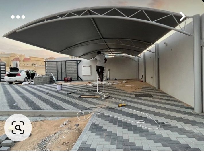 صور مظلات وسواتر بألوان وخامات متنوعة

