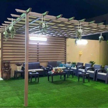 أفضل تصاميم جلسات برجولات في جدة