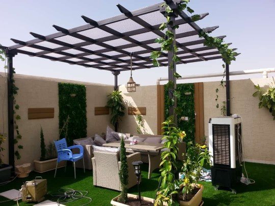 أفضل تصاميم جلسات برجولات في جدة